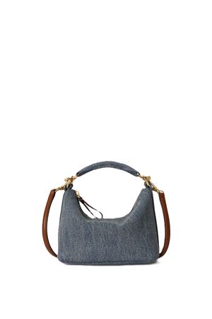 Blke Mini Sh-Shoulder Bag-Small-Wshd Denim/Ntrl Sm LAUREN RALPH LAUREN | Tracolla | 431P10532001